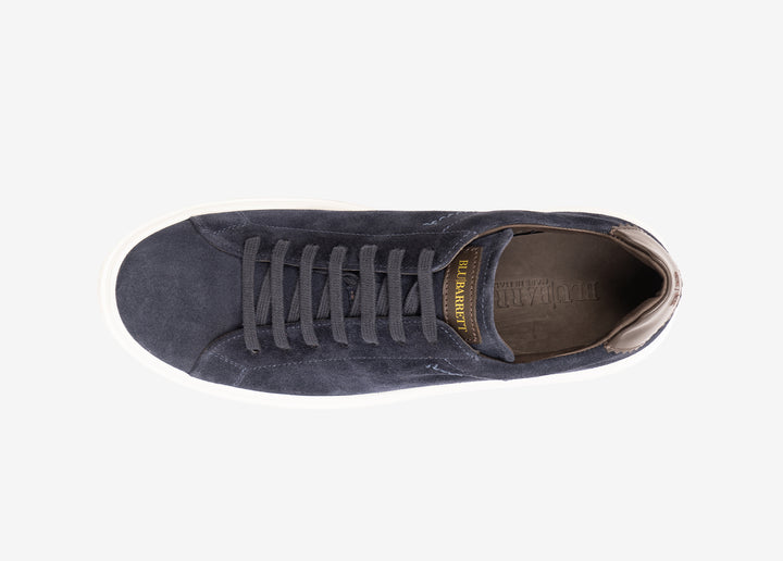 Sneaker in suede blue 