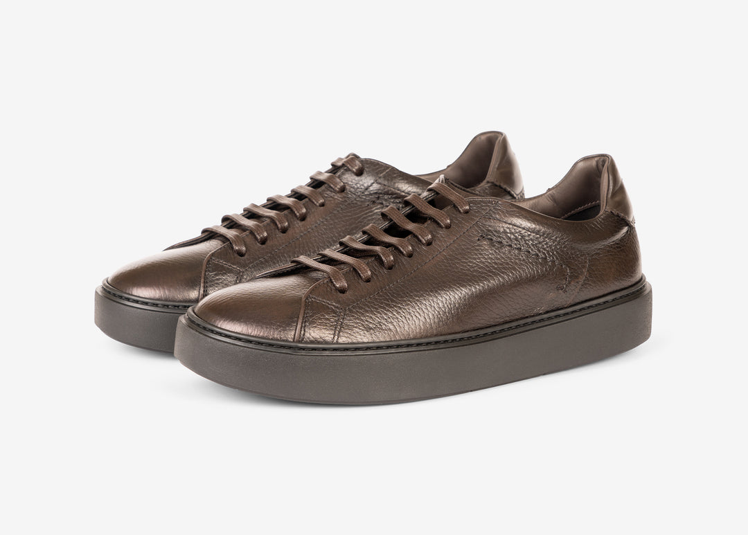Brown deerskin sneaker 