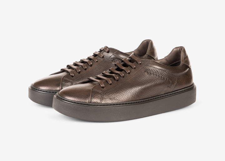 Brown deerskin sneaker 