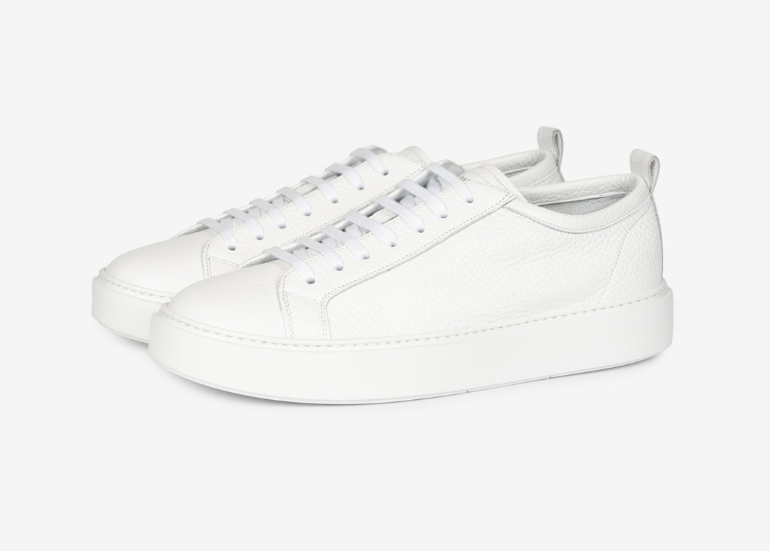 Sneaker in pelle bianca