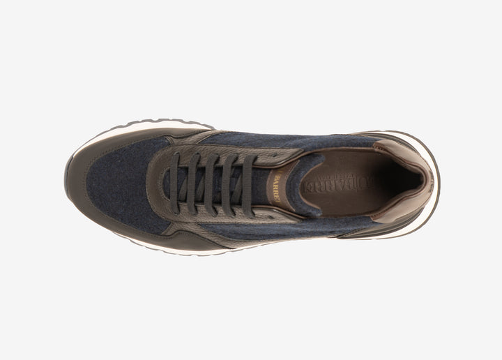 Running sneaker bi-materiale