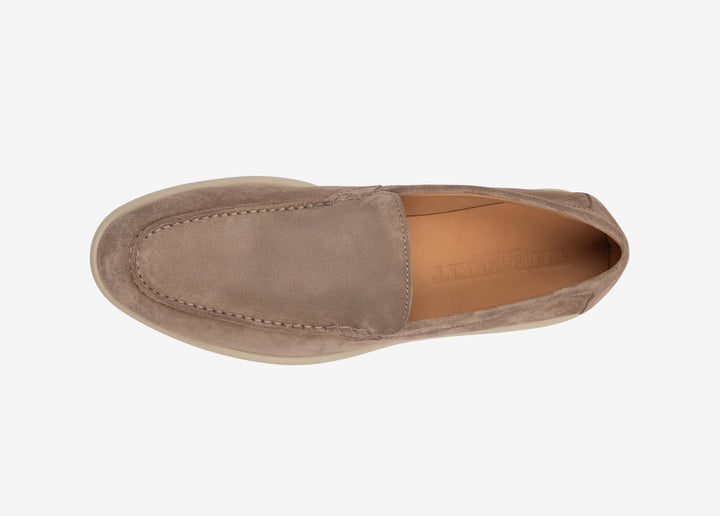 Mocassino in suede beige