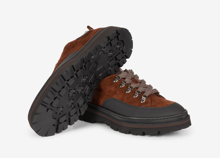 Scarponcino hiking in suede marrone