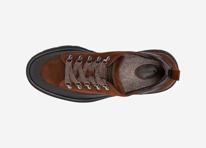 Scarponcino hiking in suede marrone