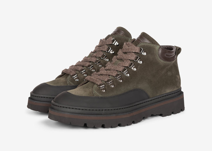 Polacchino a pedula in suede verde