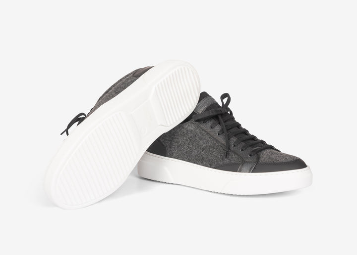 Sneaker con calza elastica nero