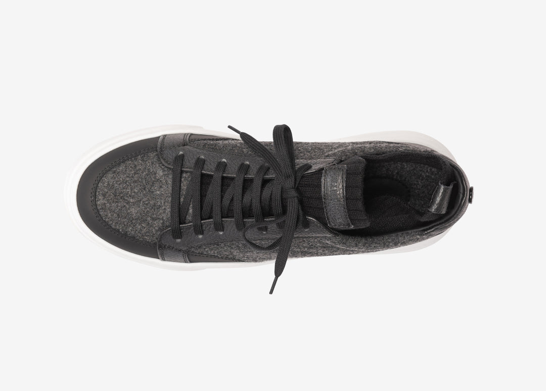 Sneaker con calza elastica nero