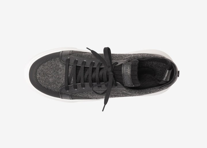 Sneaker con calza elastica nero