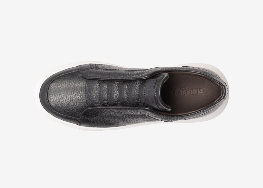 Sneaker in vitello martellato blu