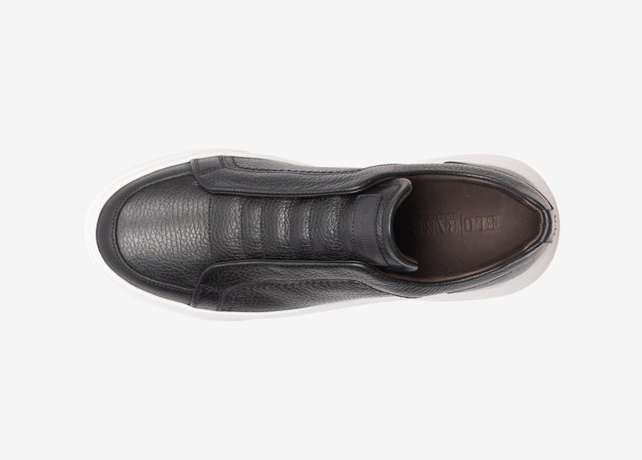 Sneaker in vitello martellato blu