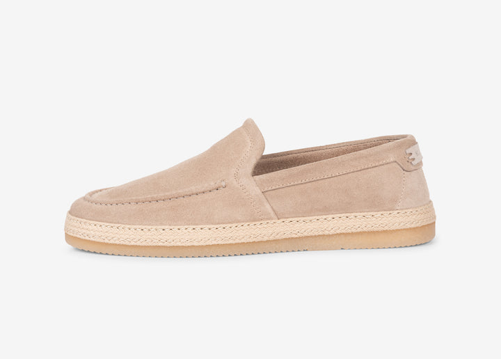 Mocassino di ispirazione espadrillas beige