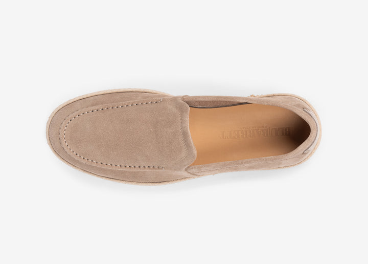 Mocassino di ispirazione espadrillas beige