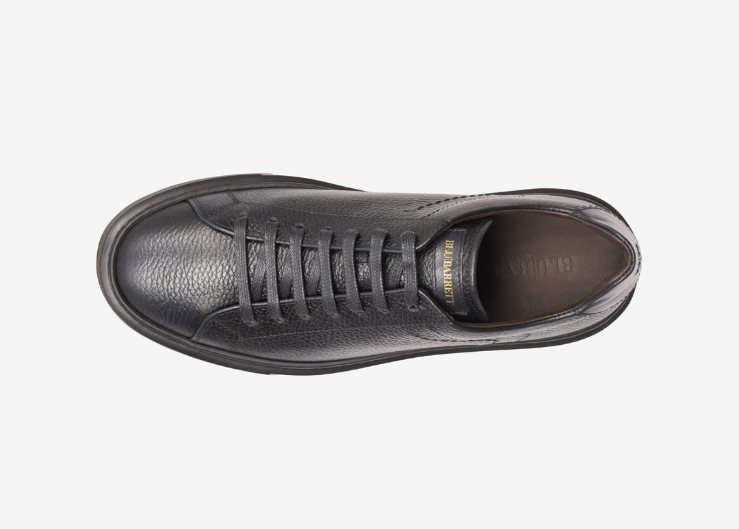 Sneaker in vitello martellato blu