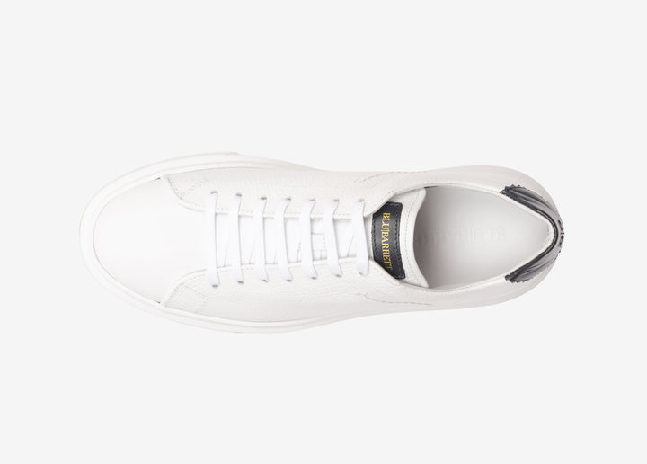 Sneaker in vitello martellato bianco