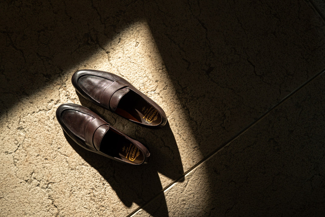 Mocassin marron avec applique