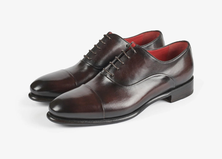 Oxford with folded toe cap