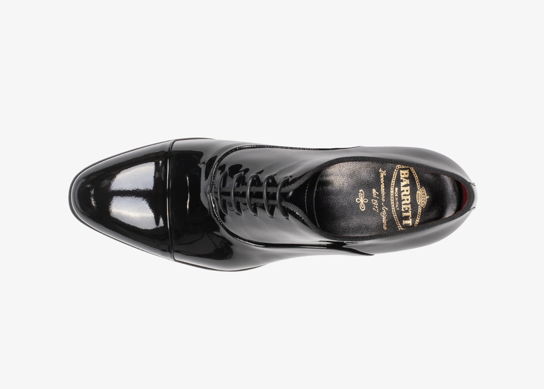 Richelieu en cuir brossé noir