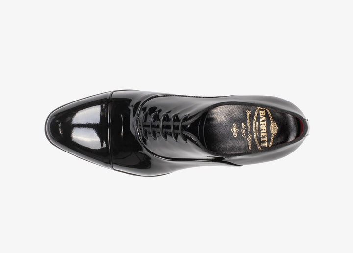 Richelieu en cuir brossé noir
