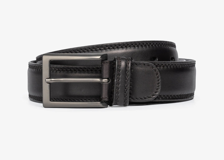 Ceinture en cuir noir