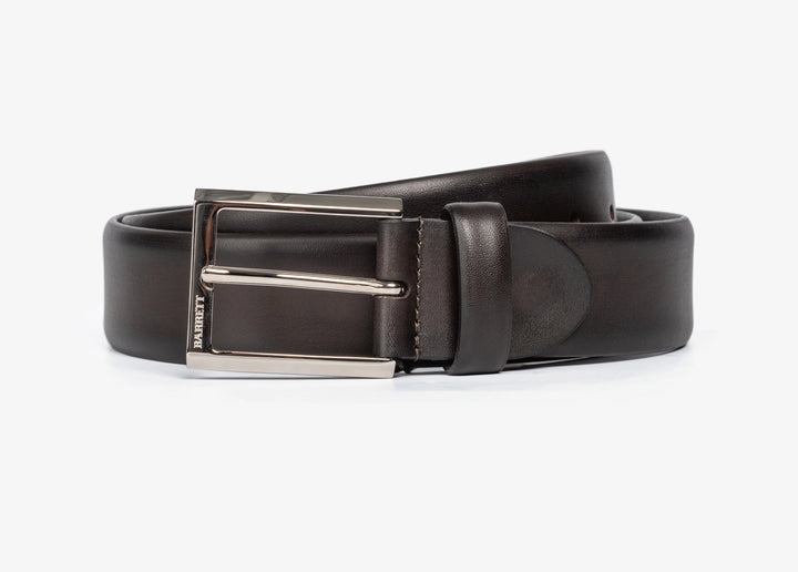 Ceinture en cuir marron foncé