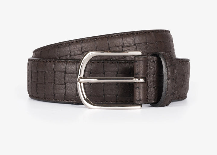 Ceinture raccourcissable en cuir d’élan