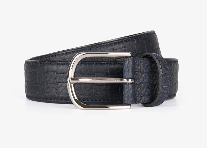 Adjustable belt in elk skin