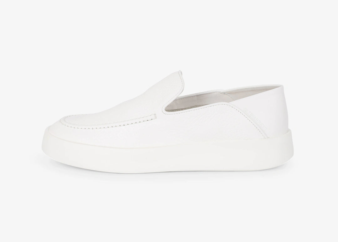 Slip-on sneaker in vitello bianco