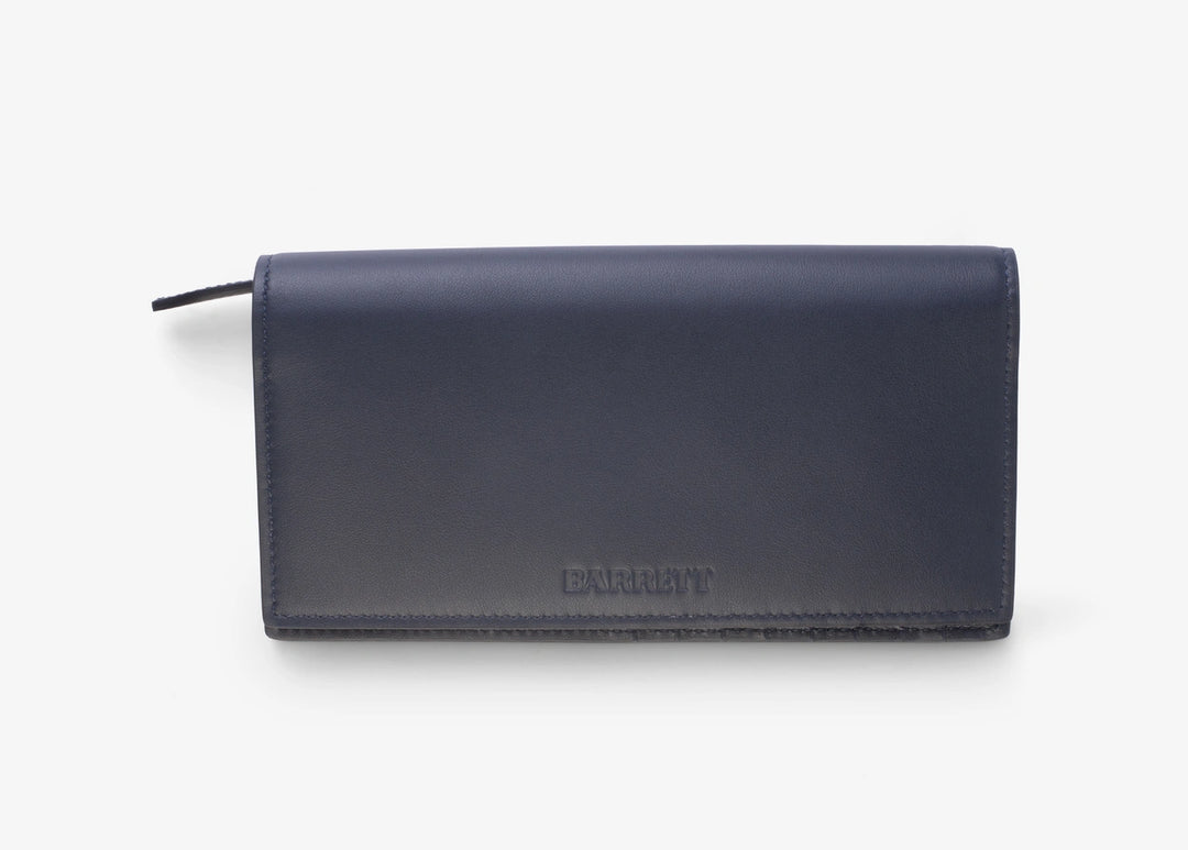 Blue calfskin wallet